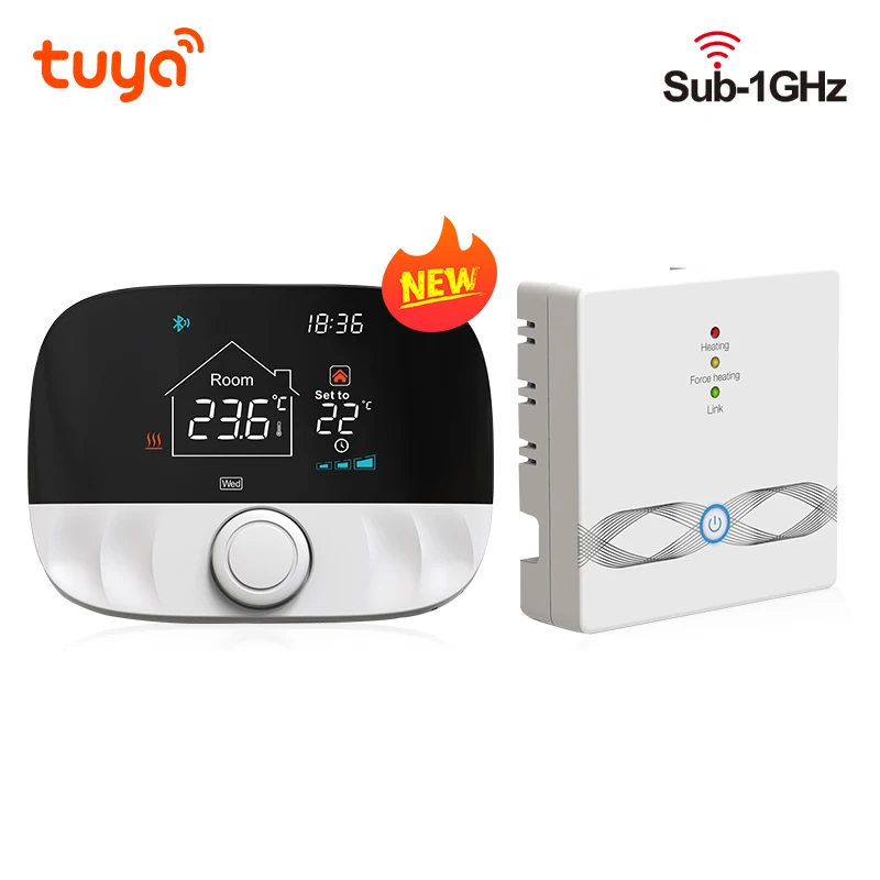 Tuya Smart Home Wifi  Wireless Thermostat For Gas Boiler Floor Heating  LCD Screen Room Temperature Controller Works with Alexa