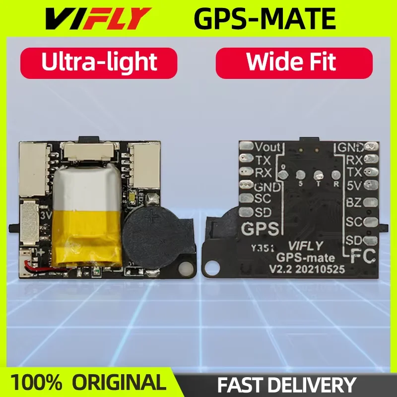 VIFLY GPS-MATE GPS Exclusive Power Module Buzzer Beeper Alarm For RC Fixed Wing Airplane FPV Drone Quadcopter