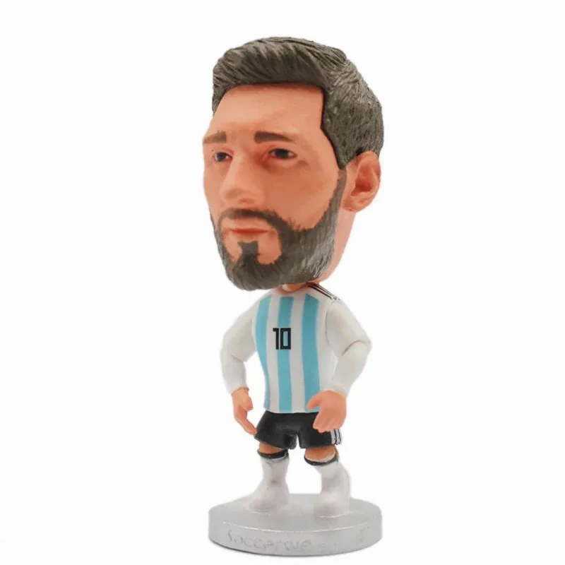 Futebol Figurines Resina Brinquedos, Hight Mini Futebol Boneca, Messicr7MBP