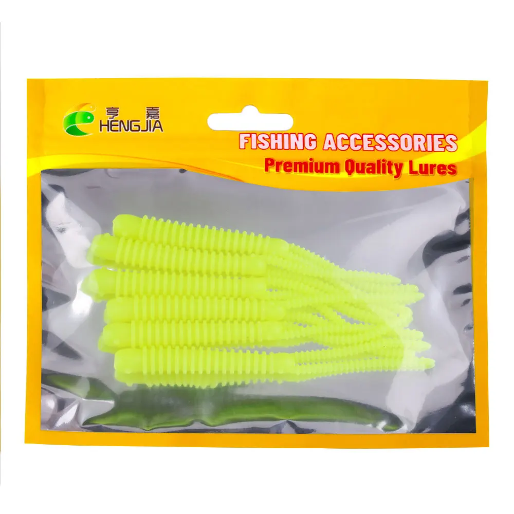 Weiche Wurm-Angelköder 10cm 3g Silikonköder Gerippter Doppel-Schwanz Künstlicher Schwimmköder für Barsch- und Hechtangeln – Detail 10