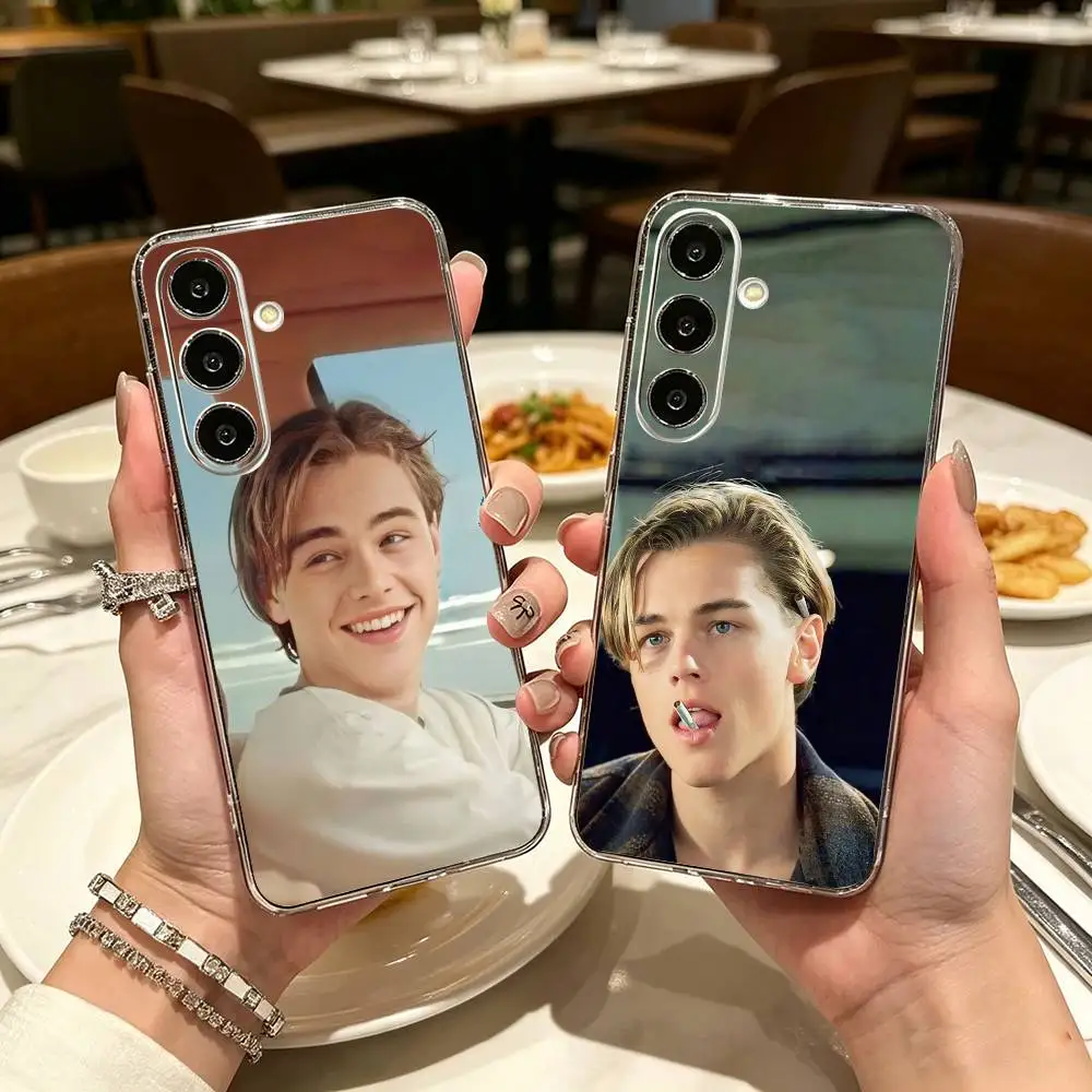 Aoter Leo leonardo dicaprio  Clear Phone Case for Samsung A71, A70, A52, A51, A40, A30, A20