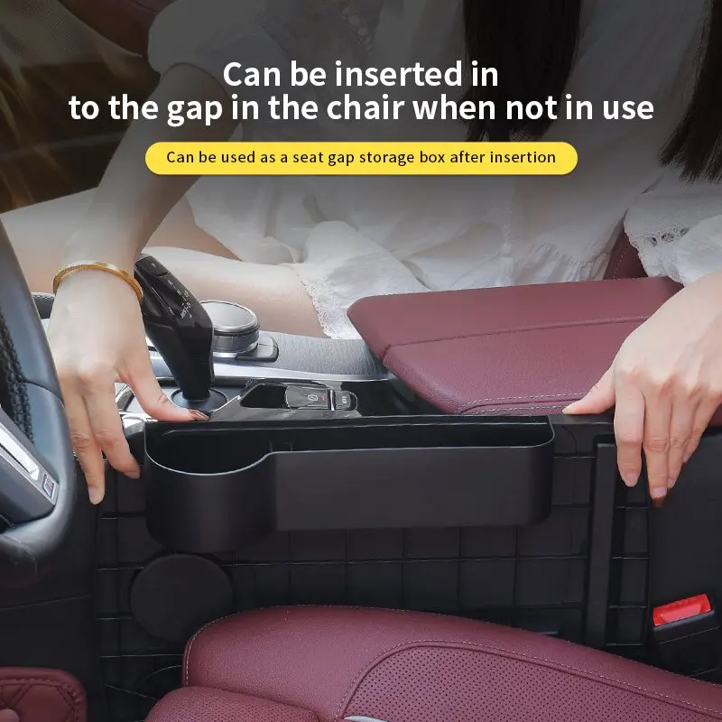 Multi-functional Car Laptop Desk Stand, Foldable Steering Wheel Dining Table Drink Tray with Gap Storage Box