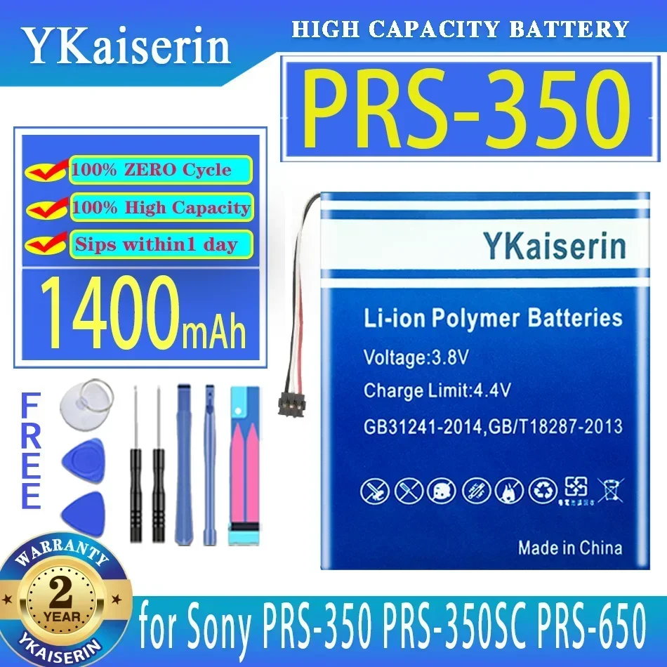 YKaiserin 1400mAh Replacement Battery for Sony PRS-350 PRS-350SC PRS-650 PRS-650BC PRS-650RC