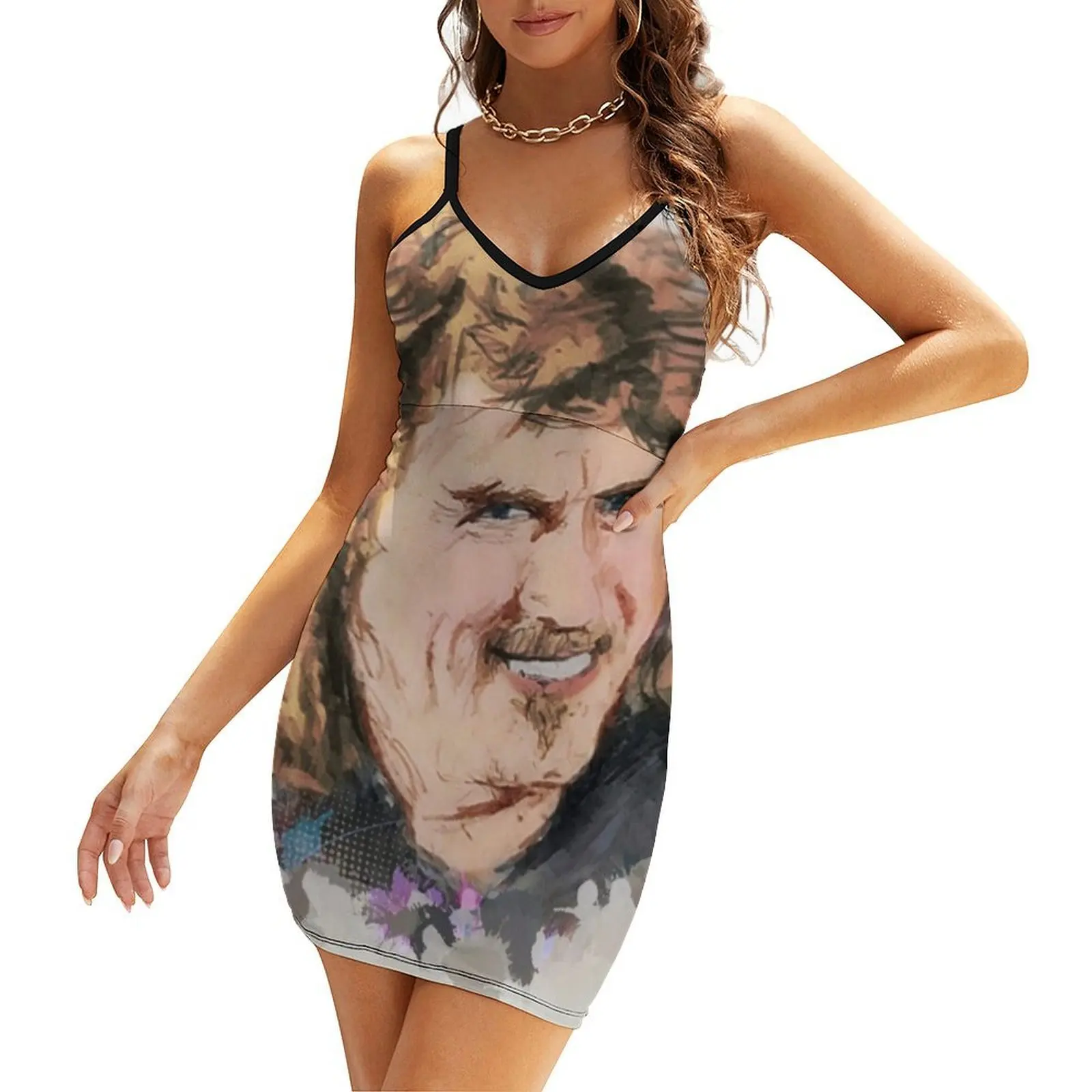 

Billy Connolly a digital painting Sling Dress woman dress Women's summer dresses cocktail dresses women's clothing trend 2025