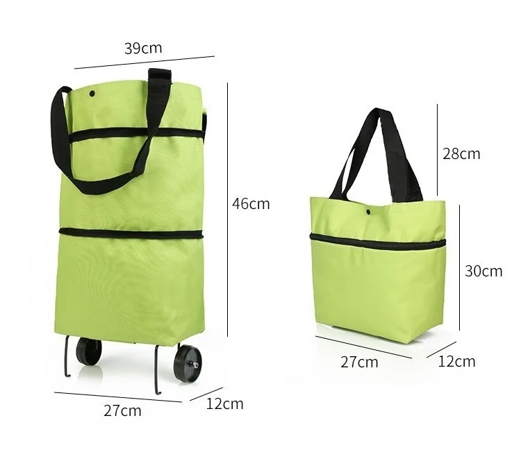 Neue faltbare Einkaufsradtaschen, Einkaufstaschen aus Oxford-Stoff, Henkeltaschen, Trolleys, Heimwagen, Supermarkttaschen – Detail 10