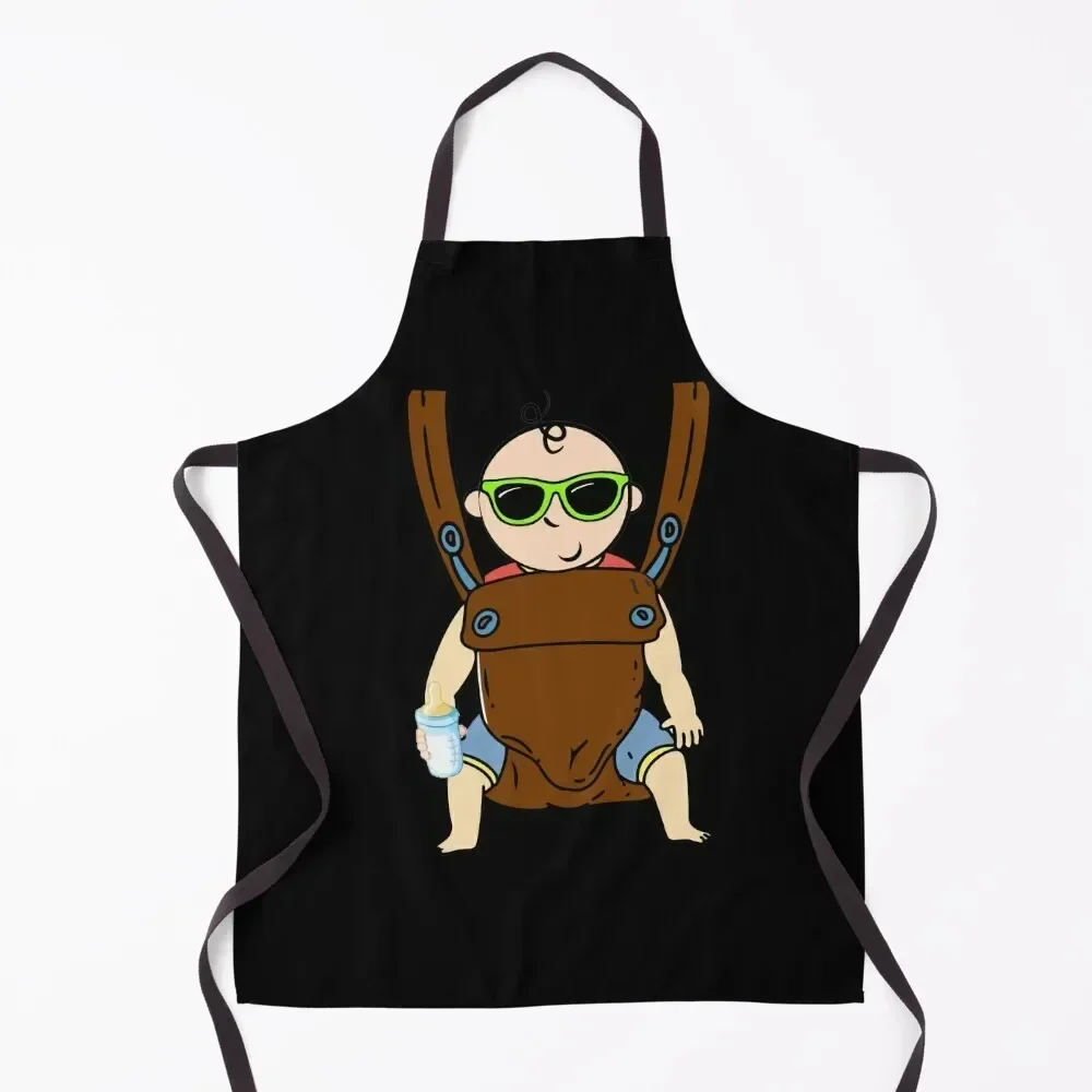 

Baby In Carrier Diaper Party Man Shower Dadchelor Event Apron Teacher Kitchen accessories Apron