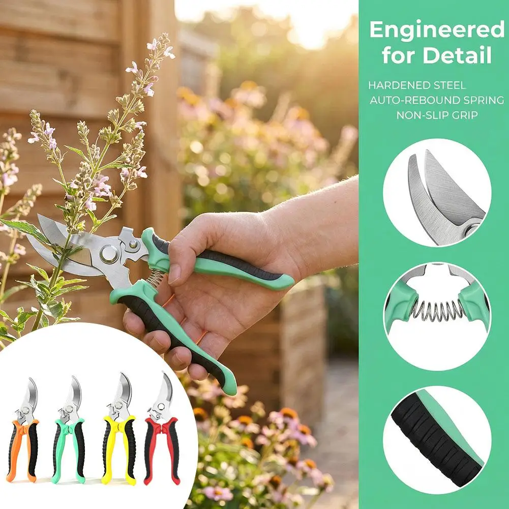 

Профессиональные садовые секаторы 190 мм для обрезки веток, многофункциональные ножницы из нержавеющей стали для плодовых деревьев