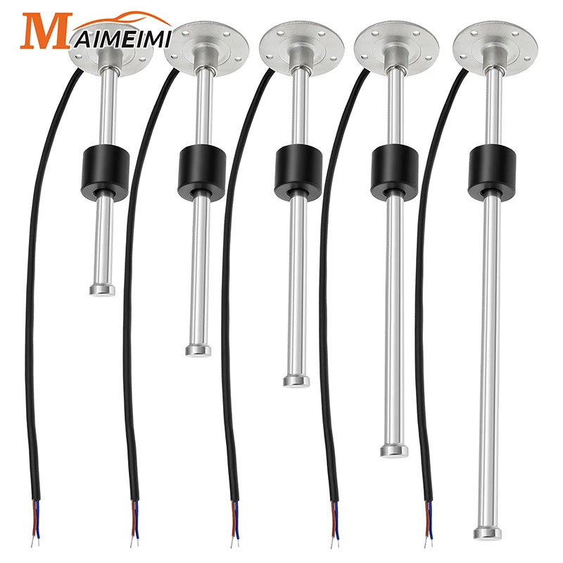 Car Fuel Level Sensor 0-190 ohm Stainless Steel A5 Oil Tank Level Meter Sensor 100mm 200mm 500mm for Boat Auto Car Marine 12V24V
