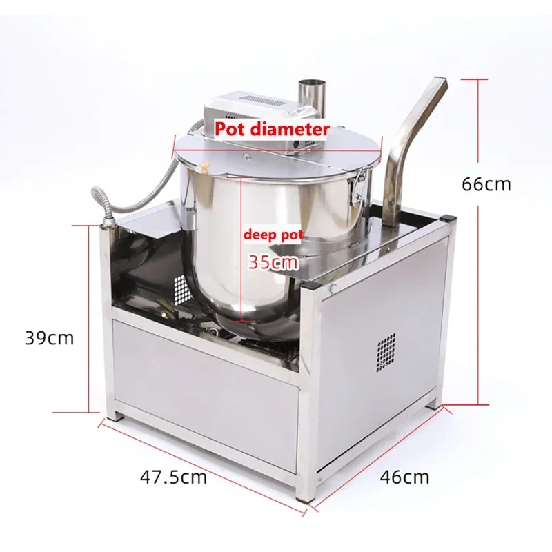 220V Automatic Gas Popcorn Machine Electric Hot Air Corn Machine Popcorn Machine-5000W