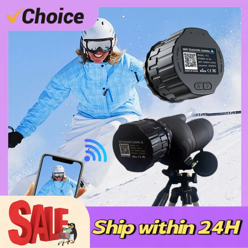 

4 Million Pixel HD WiFi Telescope Eyepiece Camera for 25mm-50mm Optical Telescope and Microscope Portable Spotting Scope Camera