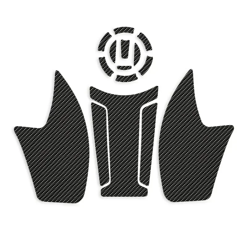 Motorcycle 3D Carbon Fiber Anti Slip Fuel Tank Pad Protector Side Knee Grip Sticker Pads For Loncin Voge 525AC 525 AC VOGE 525AC