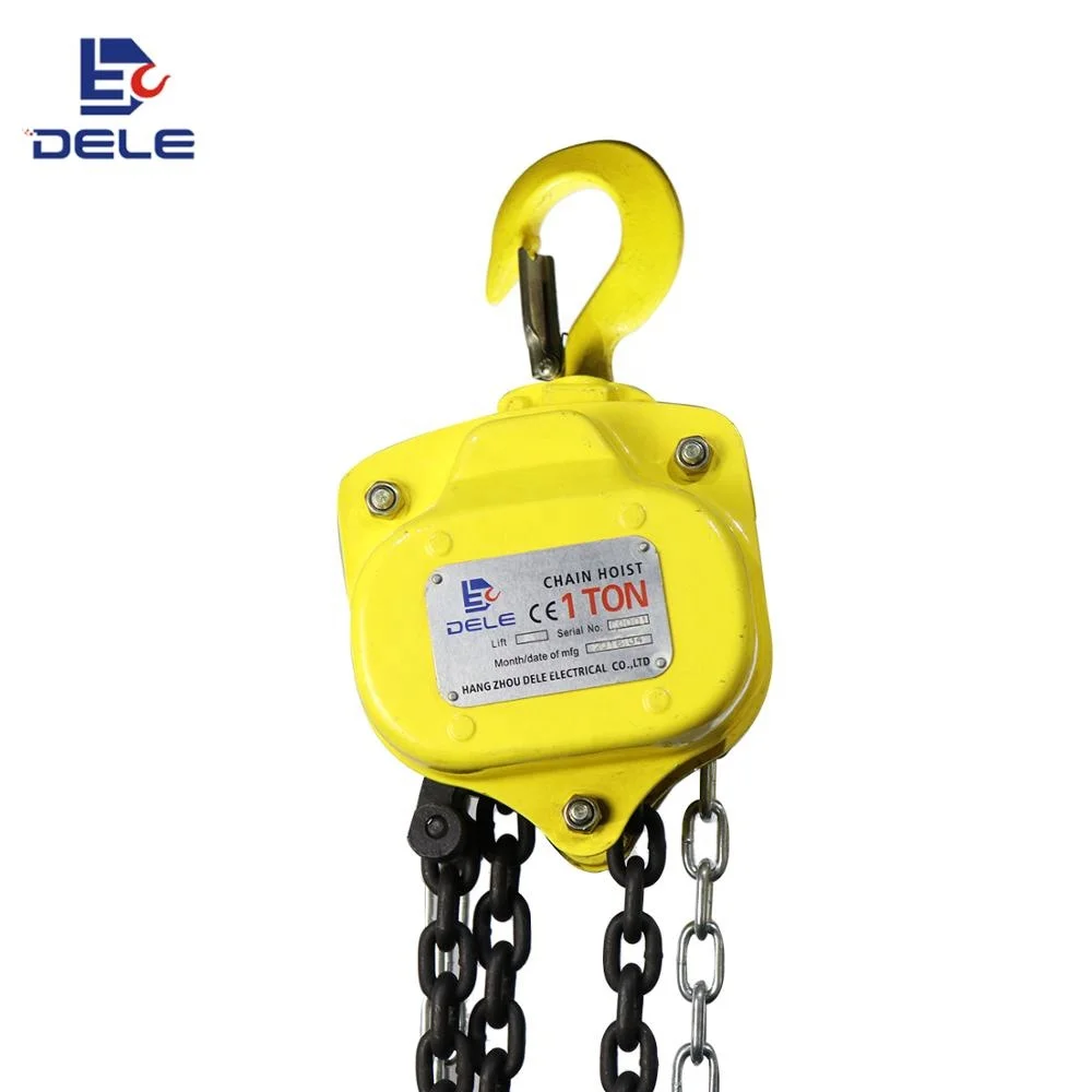 Hangzhou DELE Mini Hoists VC 2 Ton Hand Chain Block Hoists and Lever Lift and Chain Hoist Price