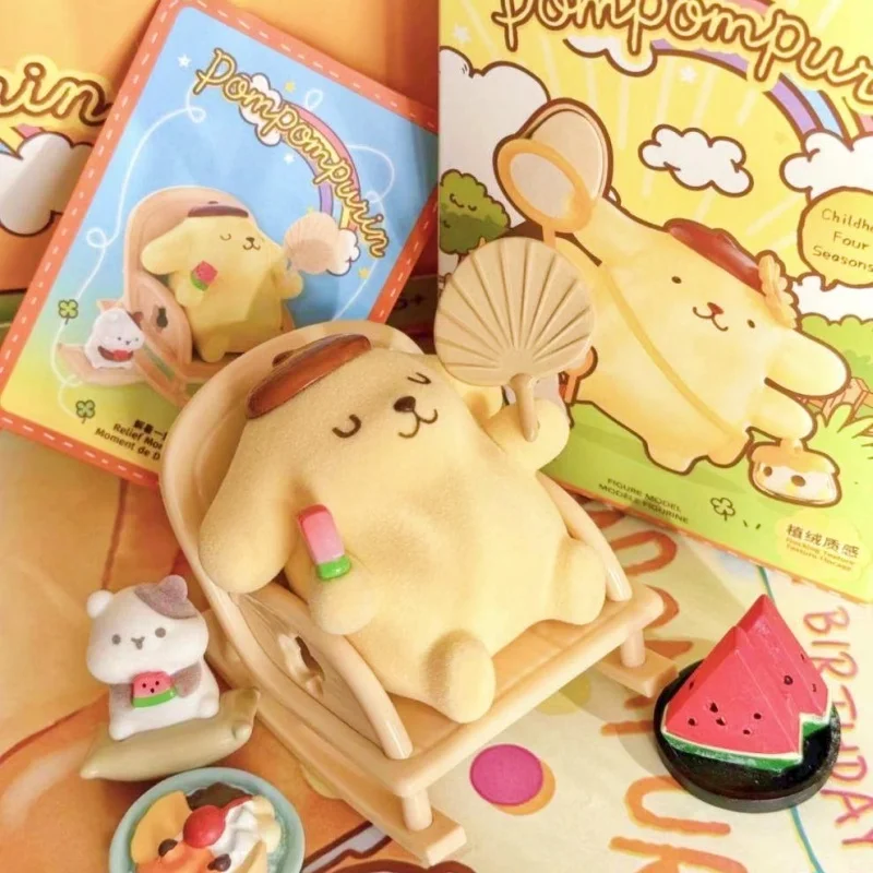 

Pom Pom Purin Blind Box Аниме Фигурка Серия «Четыре сезона» Модная коллекция орнаментов Сумка-сюрприз Модели игрушек в подарок