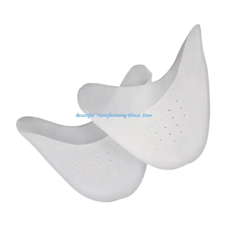 E56A Balet Pointe Pad Pad Proteretors z otworą silikonową balet palenia podkładka przednie poduszka miękka żelowa baletowe