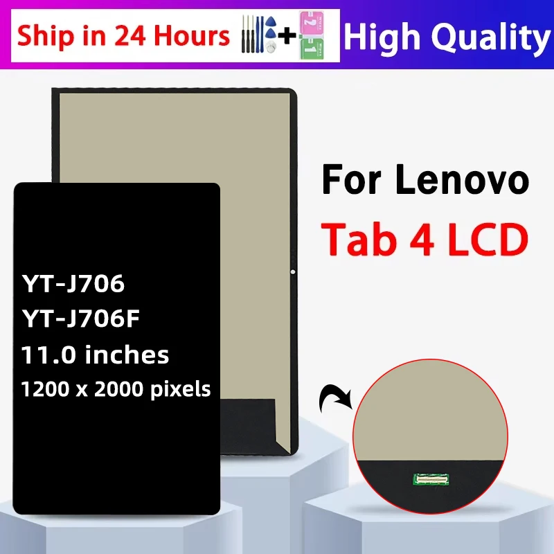 

100% Tested J706 Display For Lenovo Yoga Tab 11 YT-J706F YT-J706X YT-J706 J706M Touch Screen LCD Display Assembly