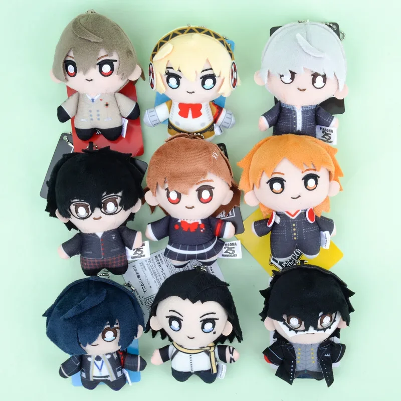 10cm Persona Plush Toy 25th Anniversary Joker Shiomi Kotone Yuuki Makoto Cosplay Anime Plushie Pendant Fans Collect Gifts