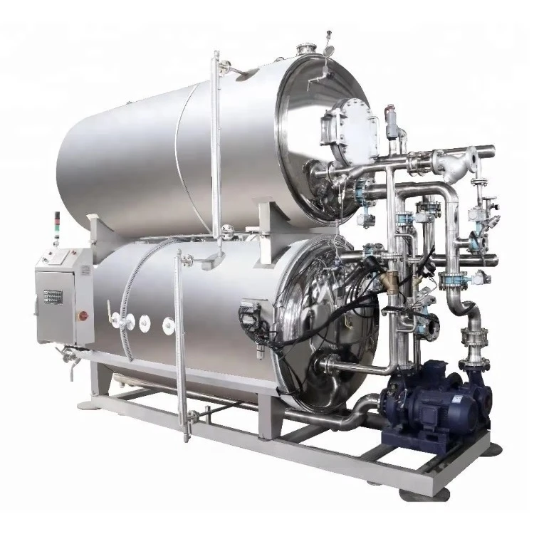 Water Immersion Retort Autoclave Industrial Cooking Pot for  Vacuum Packed Corn