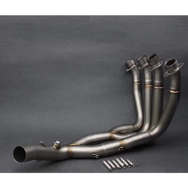 R6 Stainless titanium Middle Pipe Full System Exhaust Link Pipe For Yamaha YZF R6 YZF-R6 2006 2007 2008 2009 2010 11 12 13-2014