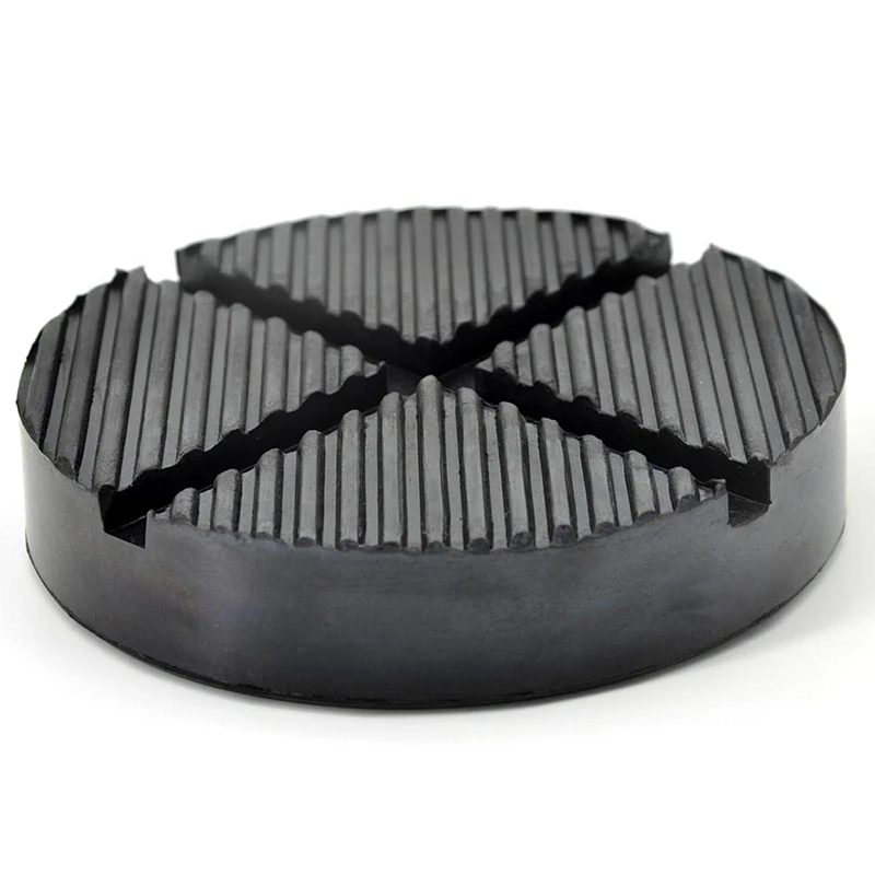 1Pcs Highly Durable And Resistant Car Lift Jack Stand Pads Black Rubber Slotted Floor Pad Frame Rail Adapter Only Pad