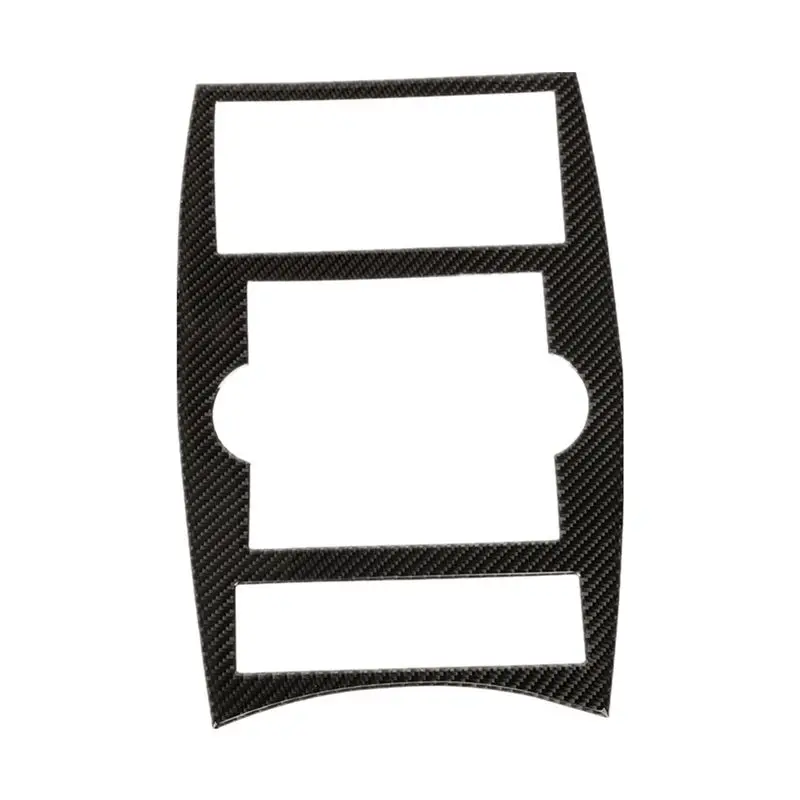 A64P-1 PCS Car Central Control Navigation Panel Cover Soft Carbon Fiber Trim Sticker Accessories For Jeep Commander 2006-2010