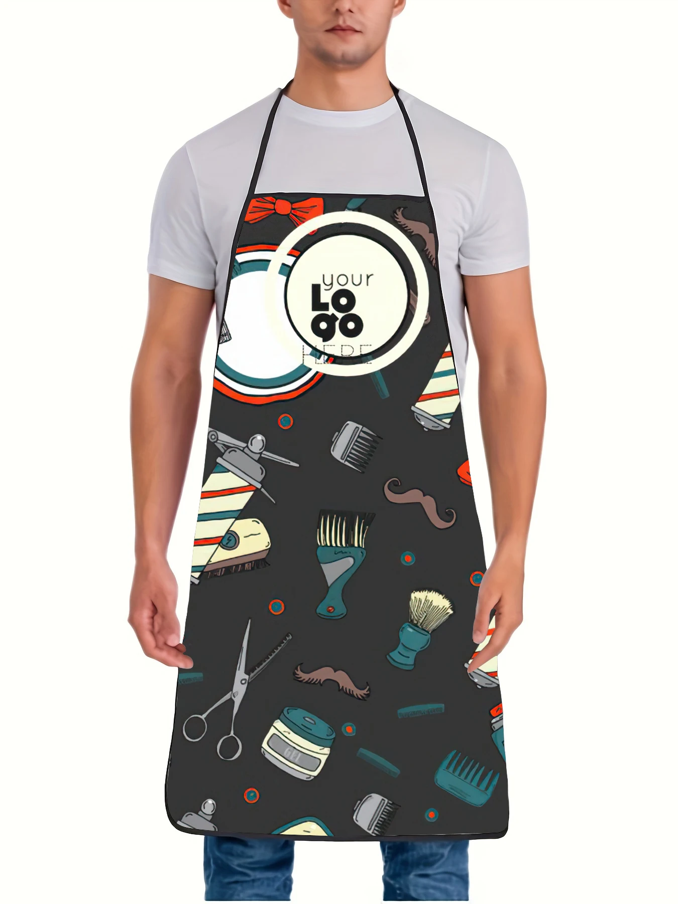 Barber Beautician Chef Men's Waterproof Apron Cooking Adjustable Multifunctional Waterproof Apron Lace Up Men Women