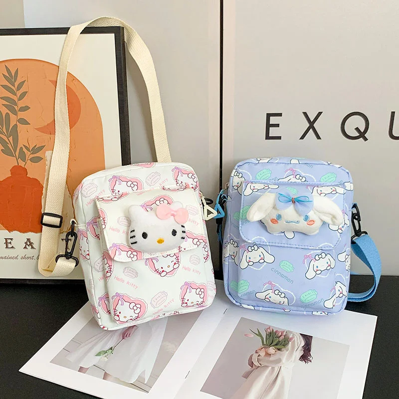 

Sanrio Bag Children's Crossbody Bag Cinnamoroll Kuromi Melody Hello Kitty Shoulder Bag Messenger Bag Backpack Storage Bag Gifts