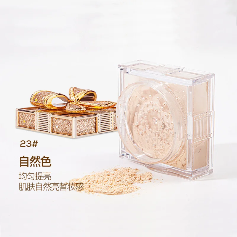 マックアンディ 2色展開 ルースパウダー 透明仕上げパウダー 防水 コスメパフ付き フェイス仕上げセッティング用