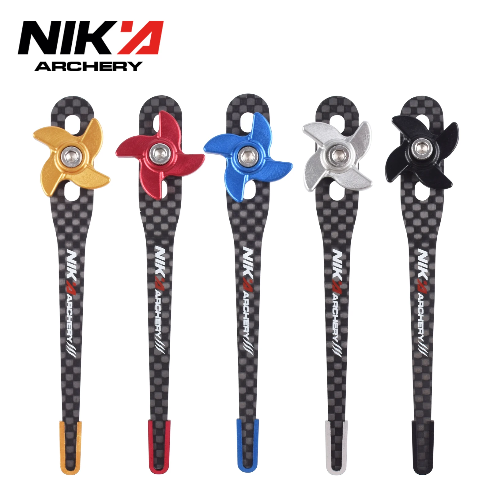 1PC NIKA Archery Clicker Recurve Bow Carbon Fiber Clicker Adjustable Length For Youth Archery Beginner