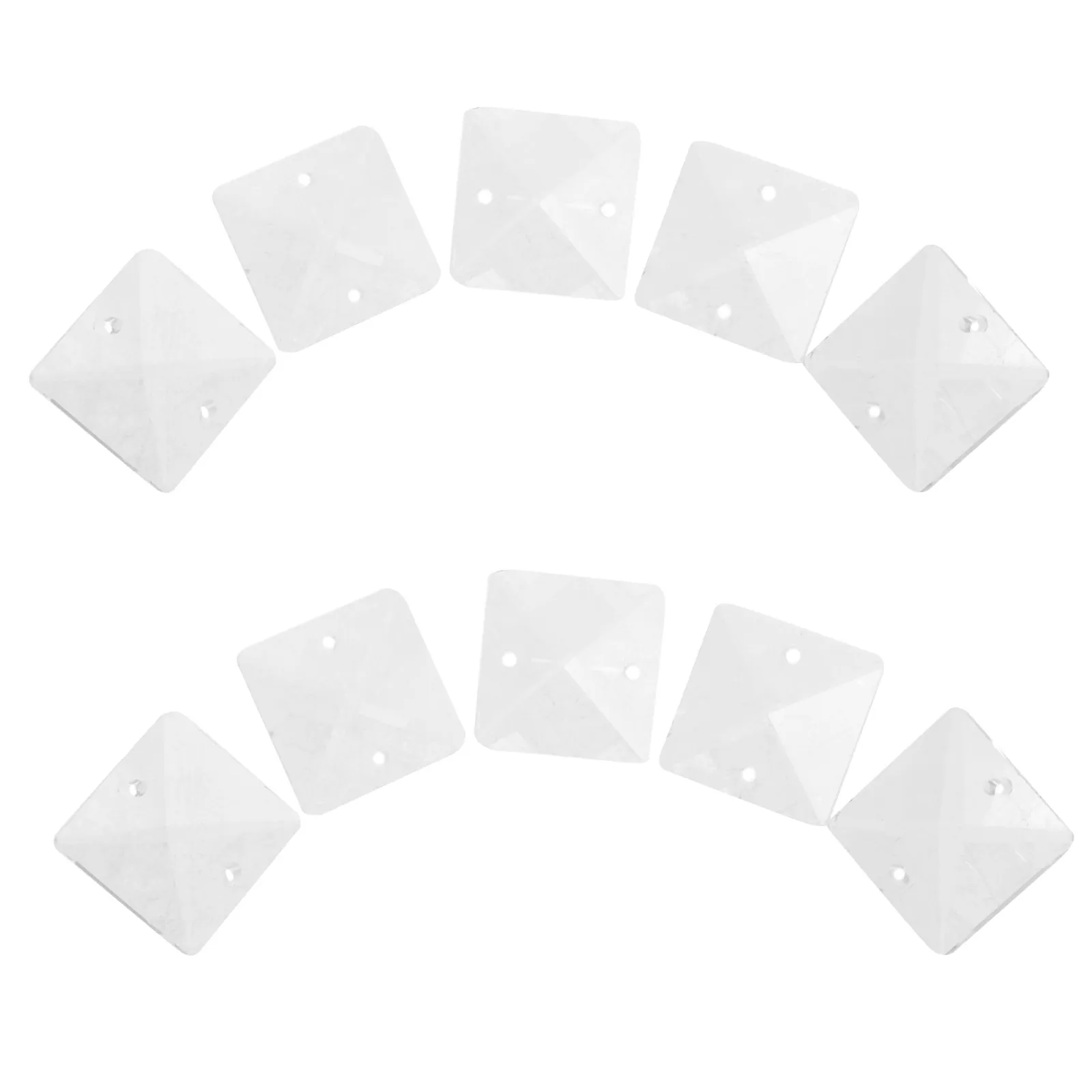 

10 шт. акриловых подвесных кристаллических подвесок-капель, безопасных для светильников, декоративных бусин для люстр, свадебного декора, DIY и домашнего интерьера