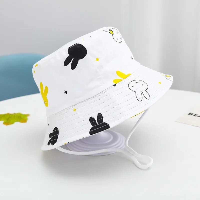 Children\'s Fishing Cap Cartoon Animal Fruit Printing Flower Cap Summer Beach Cotton Fishing Cap Men And Women Baby Universal