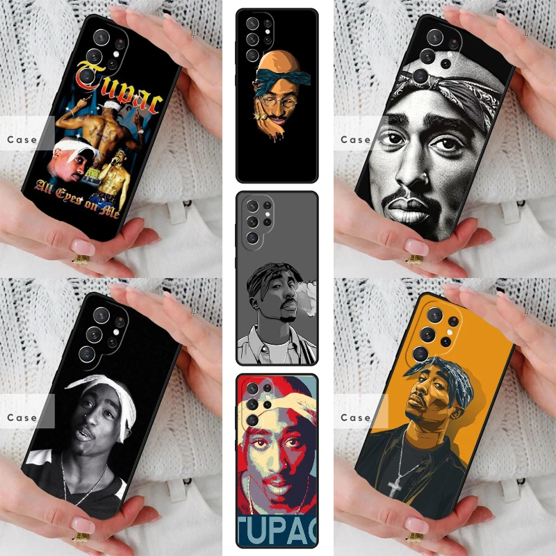 Rapper 2pac singer T-Tupac TPU Phone Case for Samsung Galaxy S26 S25 S24 S23 S22 S21 S20 Note10 Plus FE Ultra Cover