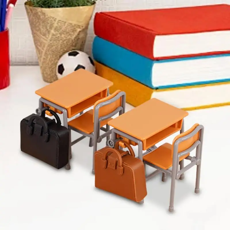 ドールハウスミニチュアアイテムドールハウス装飾教室ランドセルデスクモデル少年少女プレイルームロールプレイングゲーム