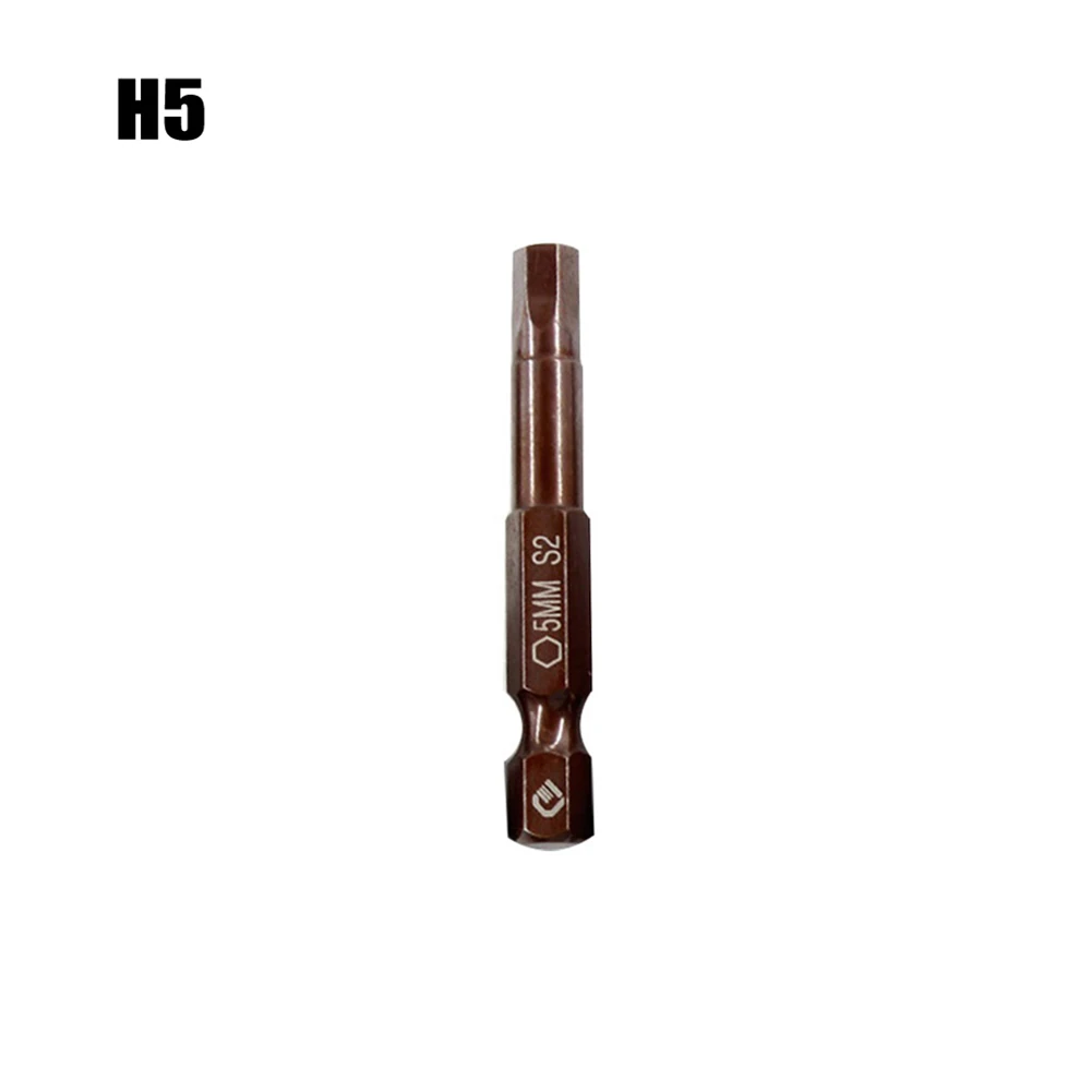 DIY 홈 프로젝트용 육각 스크루드라이버 비트, 퀵 체인지 드라이버 파워 드릴 길이 50mm, 1 4 표준 생크 직경, 1 개