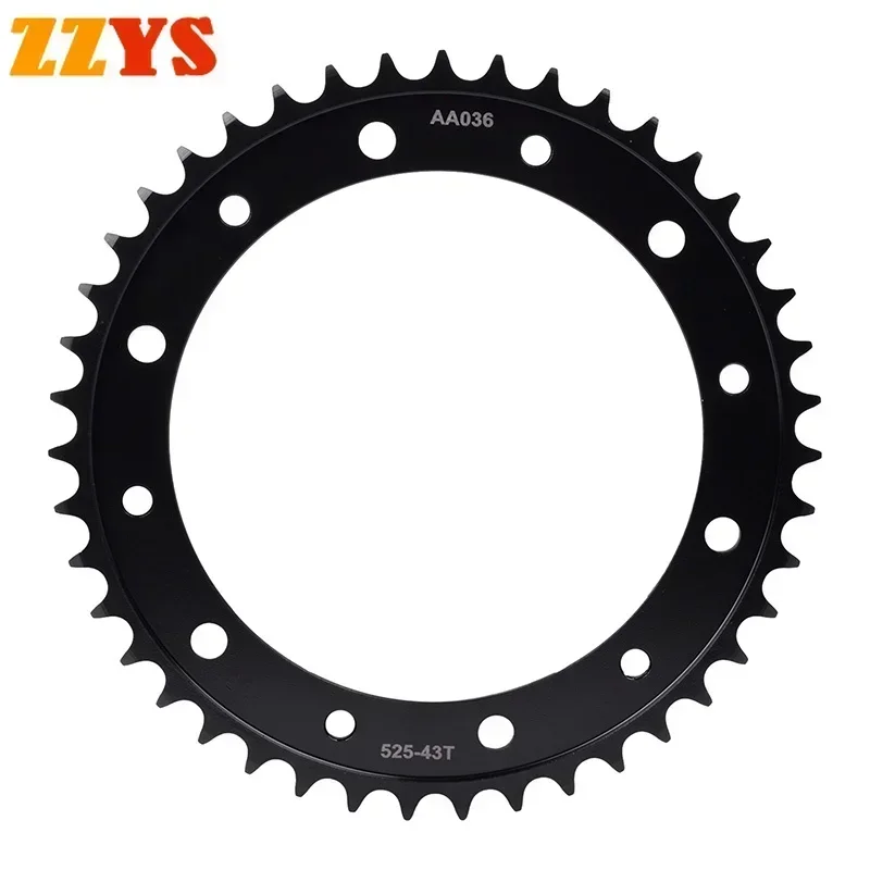 525 43T 44T 43 Tooth Motorbike Rear Sprocket Gear Star Wheel Cam Pinion For Honda Road VFR800X VFR Crossrunner 800 11-14 VFR800