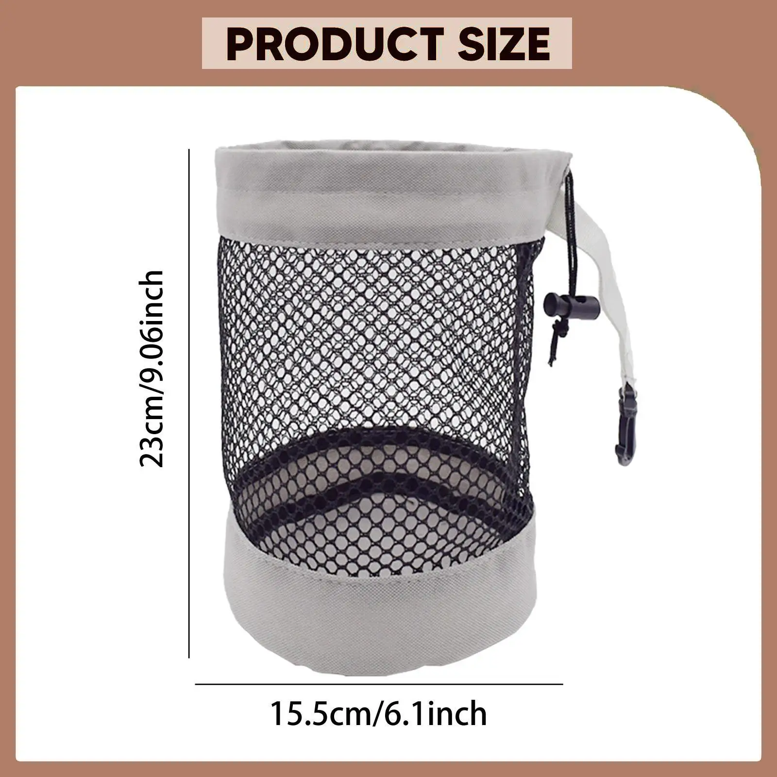Golf Ball Storage Mesh Bag Oxford Lightweight Drawstring Closure Organizer Golf Sport Accessories for Clubs and Gym