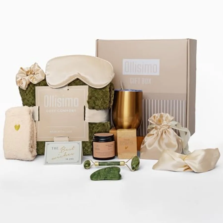 

Luxury Gift Basket for Women Spa Self Care Kit Hug in a Box Get Well Soon Package Thinking of You Gift Birthday Box Relaxing Se