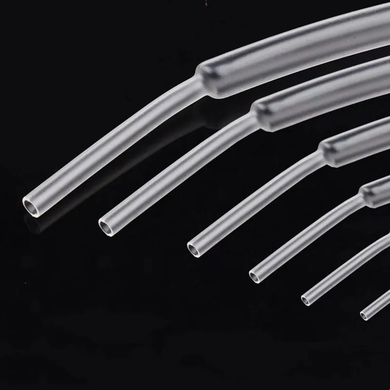 1 Meter Transparent 3: 1 diameter 2.4mm 3.2mm 4.8mm 6.4mm 7.9mm 9.5mm 12.7mm heat shrink tube with double wall glue tube