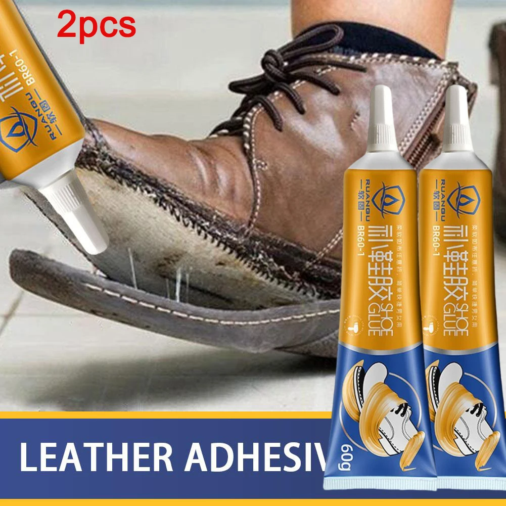 2pcs Strong Shoe Glue Adhesive Worn Shoes Repairing Shoemaker Fix Sole Adhesive Bond Liquid Glue Sneakers Mending Tool Boot 60ml