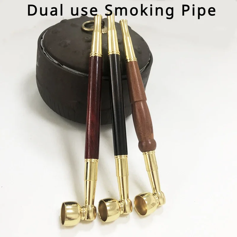 Retro Classic Long Pipe For Thick Thin Multipurpose Smoking Pipe Reduce Tar Removable to Clean Cigarette Holder Smoking Gadgets