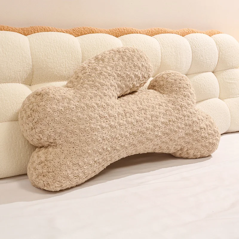 Paashaasvormig sierkussen Zacht gevuld knuffels Springend konijn Knuffels Dierenpop Happy Easter Day Party Decors