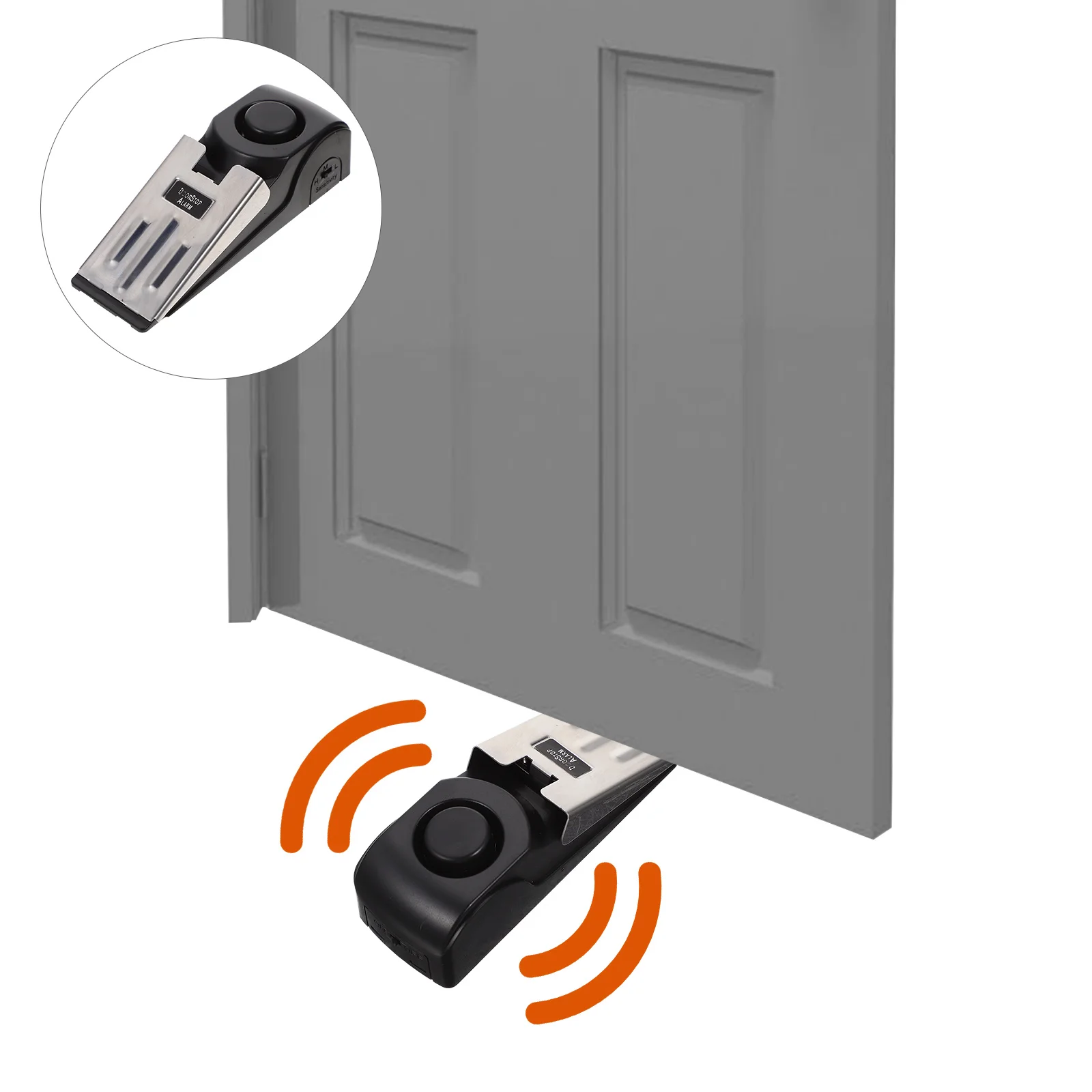 

Door Stop Alarm Portable Press-Type Door Stopper Security Wedge Anti-Theft Anti-Slip Device for Home Finger