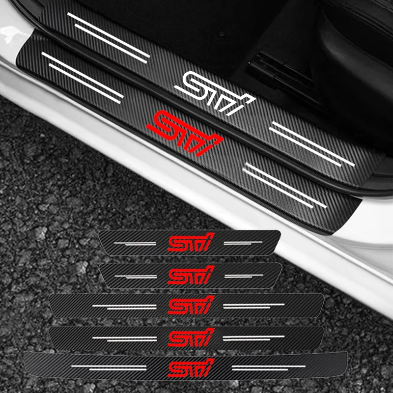 

Car Door Threshold Scuff Plate For Subaru STI Legacy Forester Outback Rally WRX WRC Impreza Car Trunk Rear Bumper Sticker Decals