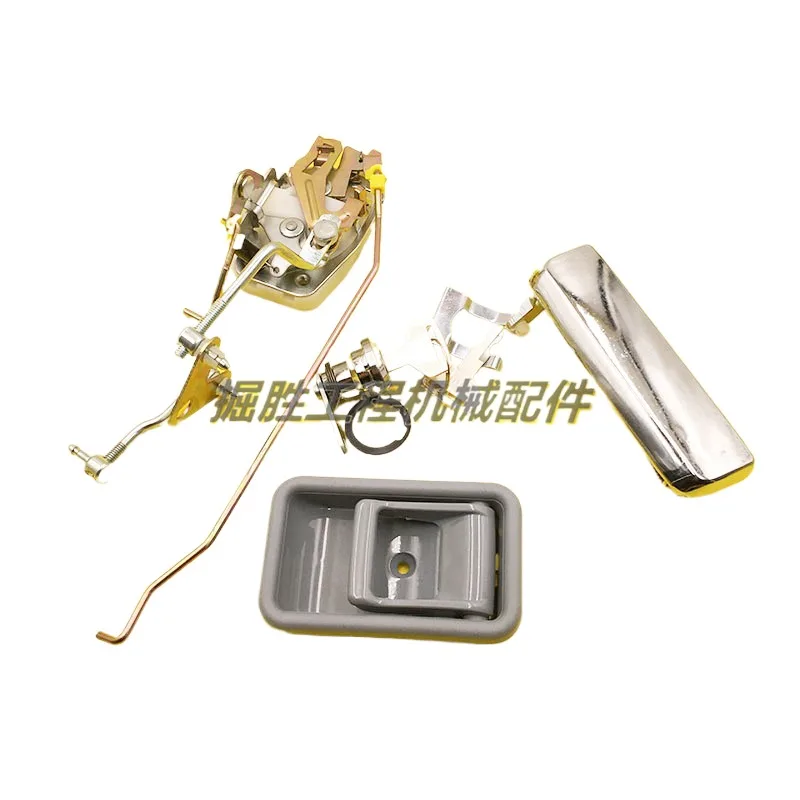 For Kobelco SK100 120 200 5.5Door lock assembly cab car door lock exterior handle lock block Excavator Parts