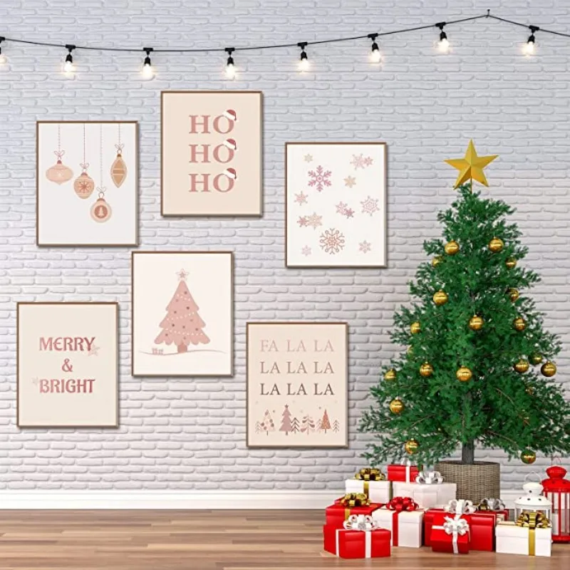 

Christmas canvas painting frameless living room bedroom wall art decorative painting
