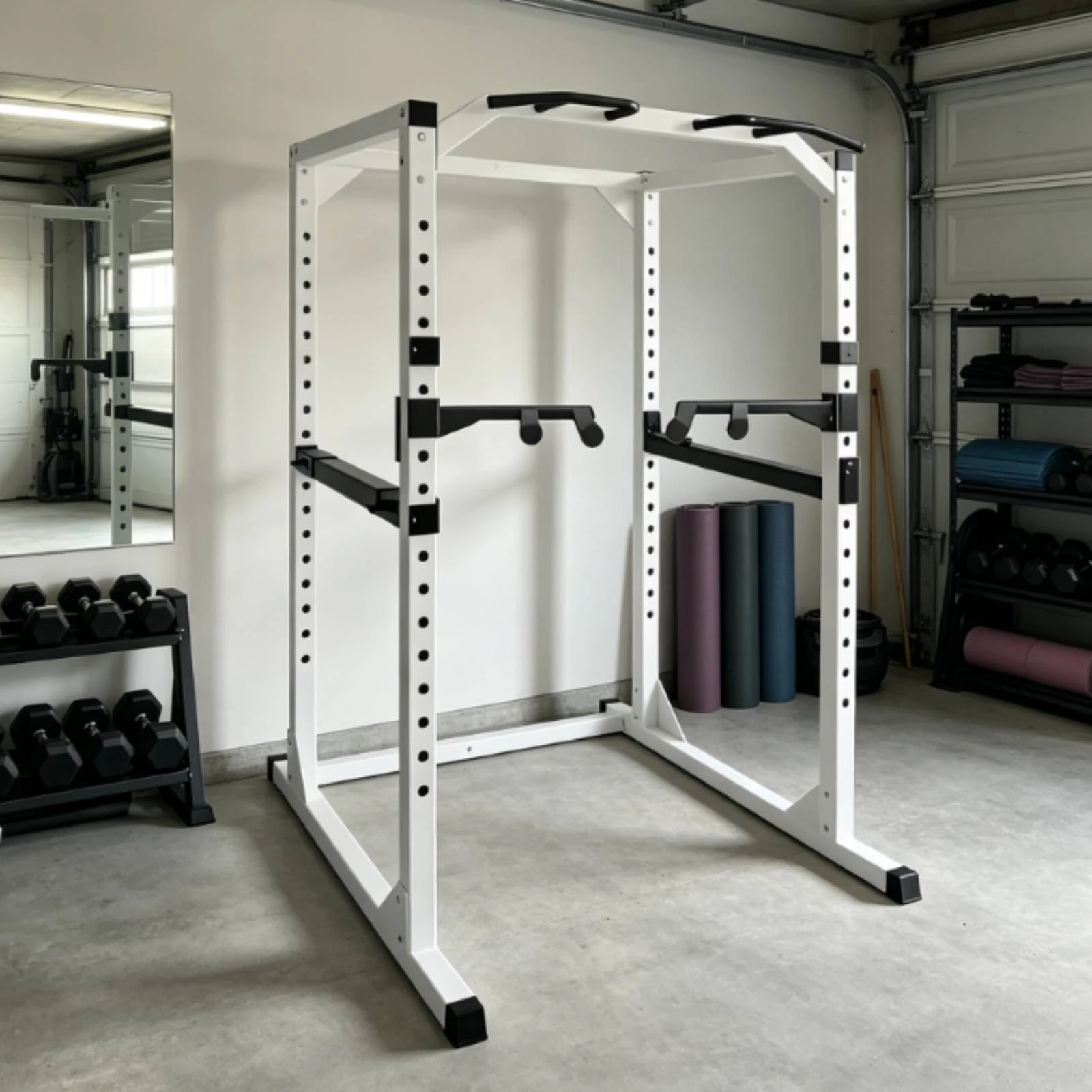 平行棒バー取り付け金具 頑丈なラックマウント式平行棒ハンドル - Home Gym Installation のレビューと価格