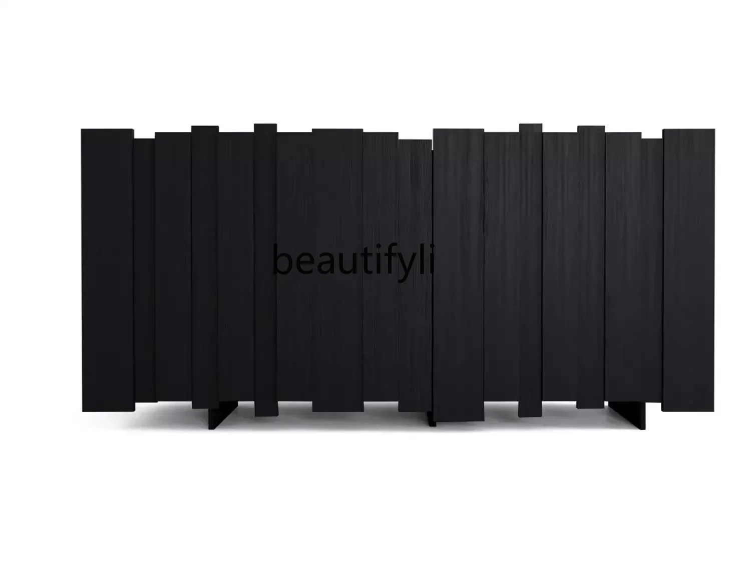 

xzzWall solid wood dining side cabinet, Italian light luxury Nordic storage cabinet, living room modern simple entrance cabinet