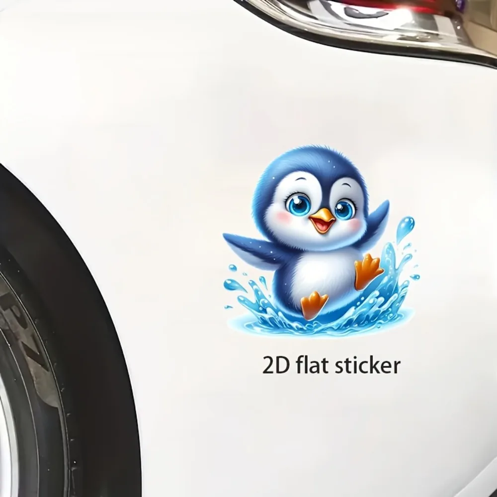A Adorable Penguin Baby Vinyl Sticker for Water Play Perfect Decorating s Mobile Devices Wi Vint Car Laptop Window Bump