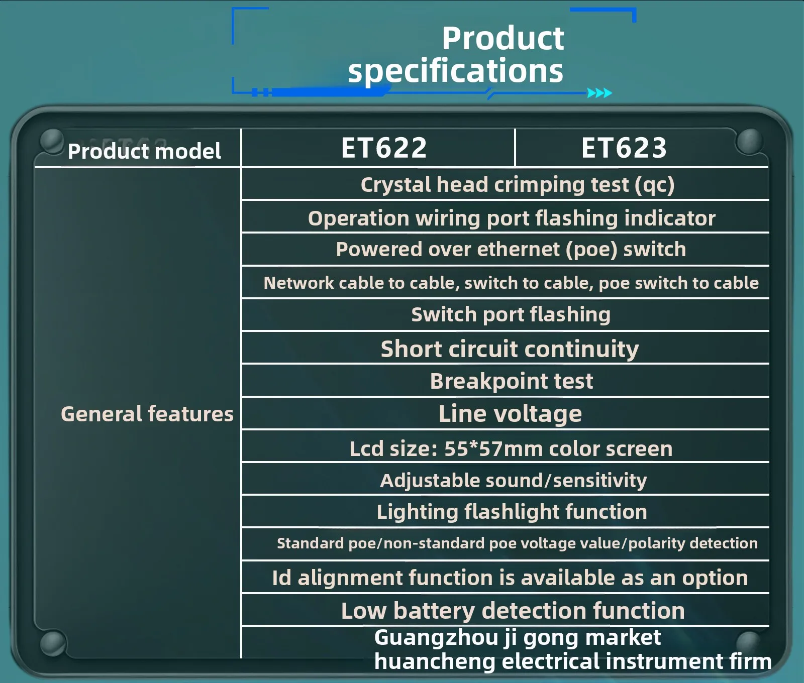 Multifunctional Network Line Finder Multimeter 2-in-1 Network Cable Length Crystal Head Test POE Voltage