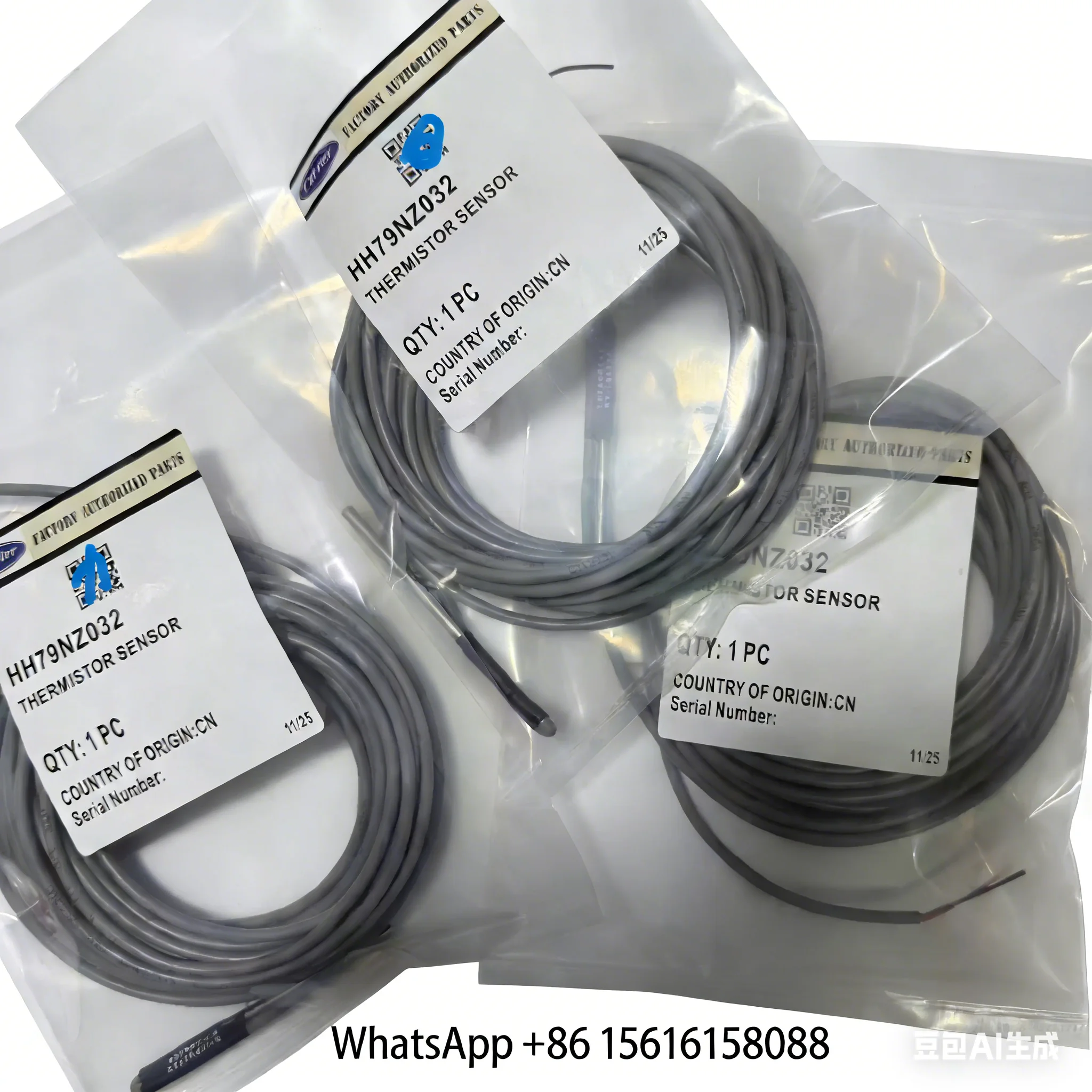 Carrier Central Air Conditioner HH79NZ032 Temperature Sensor Water Temperature Probe (Export Model)
