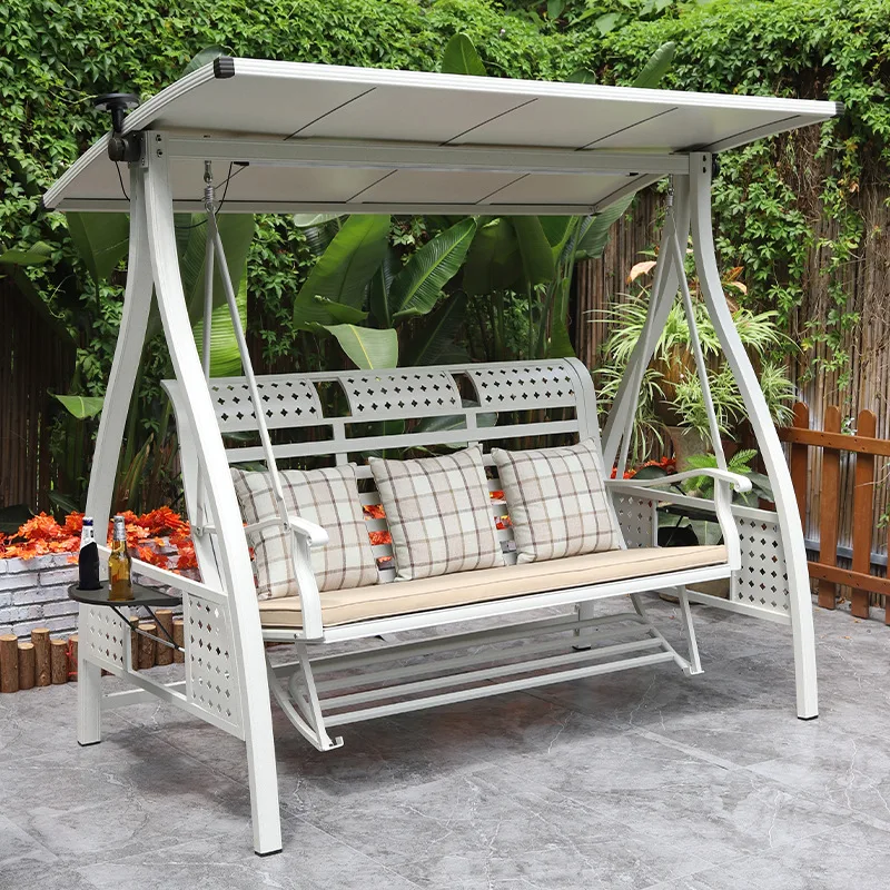 

Outdoor Swing Rocking Chair Courtyard Garden Double Triple